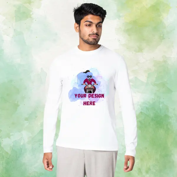 A man standing in front of a green background